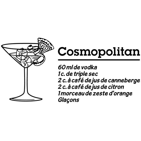 Adesivi Murali: Cocktail Cosmopolitan - francese