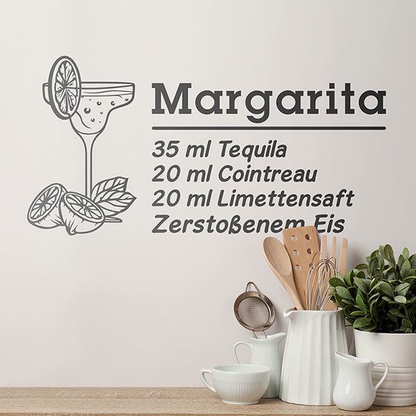 Adesivi Murali: Cocktail Margarita - tedesco