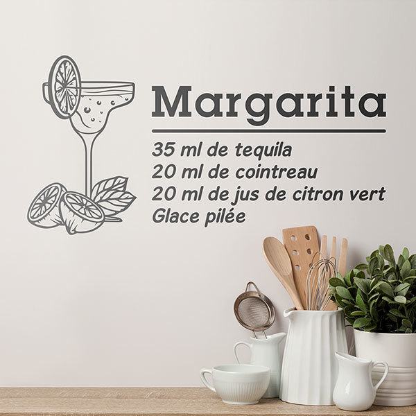 Adesivi Murali: Cocktail Margarita - francese