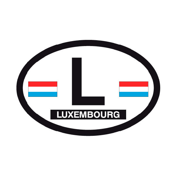 Adesivi per Auto e Moto: Luxembourg