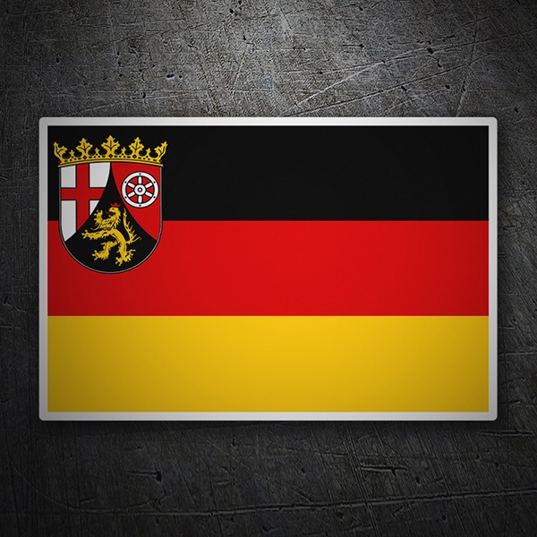 Adesivi per Auto e Moto: Bandiera Renania-Palatinato