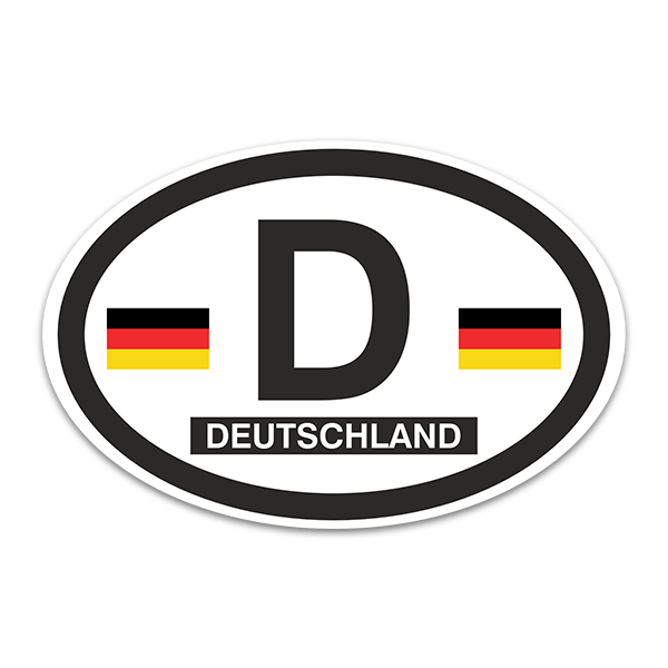 Adesivi per Auto e Moto: Germania Ovale 0