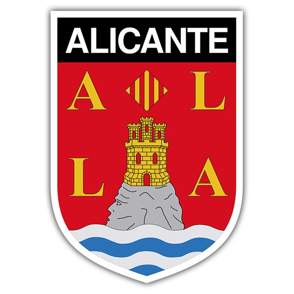 Adesivi per Auto e Moto: Scudo Alicante