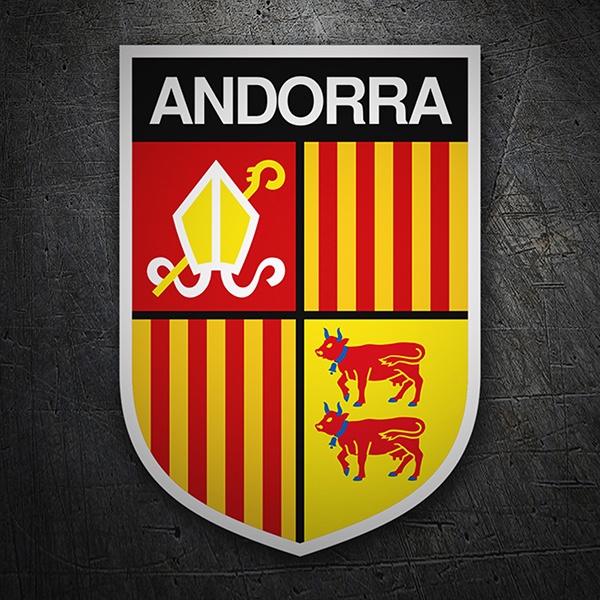 Adesivi per Auto e Moto: Scudo Andorra