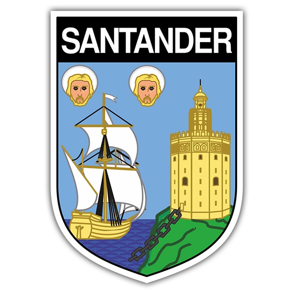 Adesivi per Auto e Moto: Scudo Santander