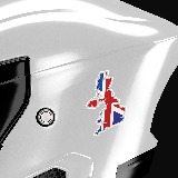 Adesivi per Auto e Moto: Mappa bandiera Regno Unito Union Jack 3