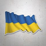 Adesivi per Auto e Moto: Sventolare la Bandiera di Ucraina 3