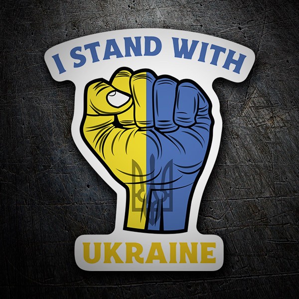 Adesivi per Auto e Moto: Sono con l'Ucraina 1