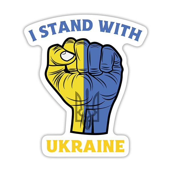 Adesivi per Auto e Moto: Sono con l'Ucraina