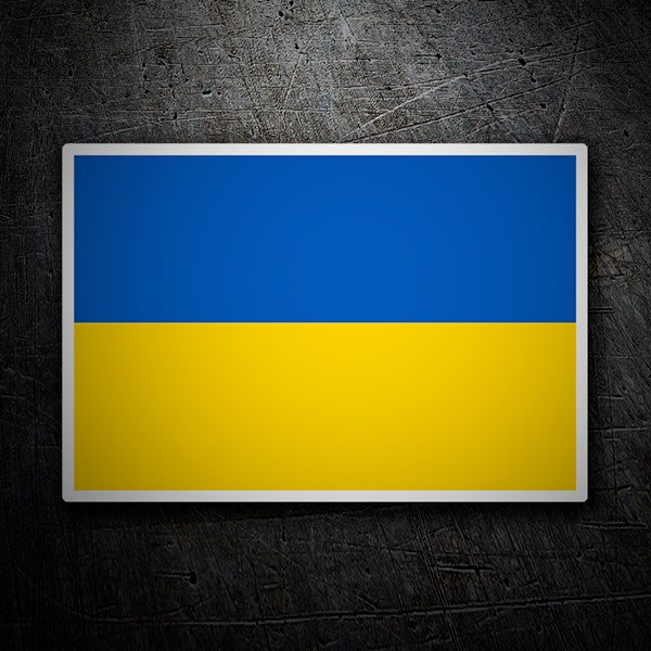Adesivi per Auto e Moto: Bandiera dell'Ucraina