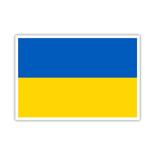 Adesivi per Auto e Moto: Bandiera dell'Ucraina