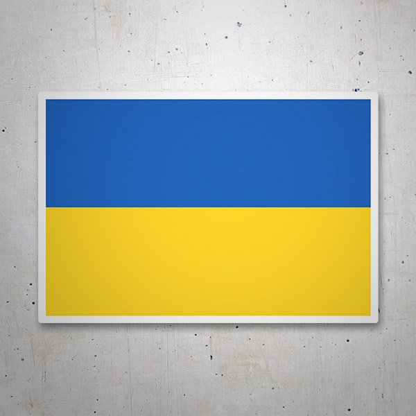 Adesivi per Auto e Moto: Bandiera dell'Ucraina