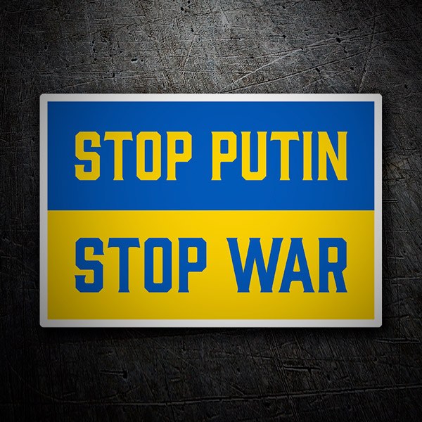 Adesivi per Auto e Moto: Stop Putin Stop War