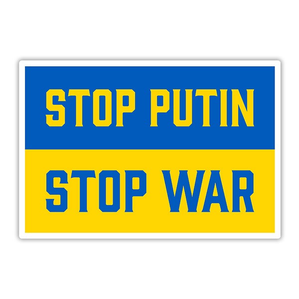 Adesivi per Auto e Moto: Stop Putin Stop War