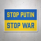 Adesivi per Auto e Moto: Stop Putin Stop War 3