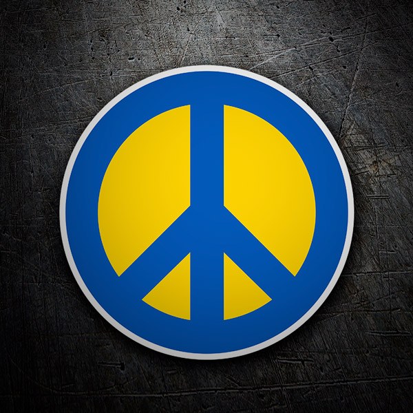 Adesivi per Auto e Moto: Simbolo della Pace in Ucraina