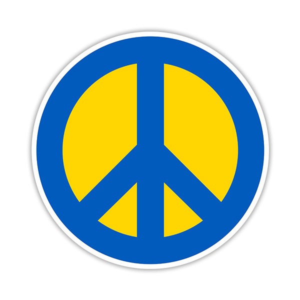 Adesivi per Auto e Moto: Simbolo della Pace in Ucraina