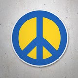Adesivi per Auto e Moto: Simbolo della Pace in Ucraina 3