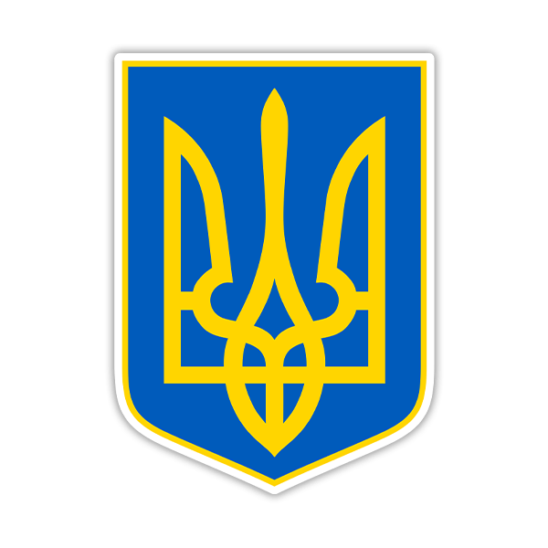 Adesivi per Auto e Moto: Stemma dell Ucraina 0