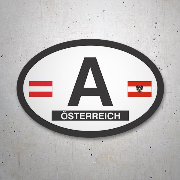 Adesivi per Auto e Moto: Austria ovale 1