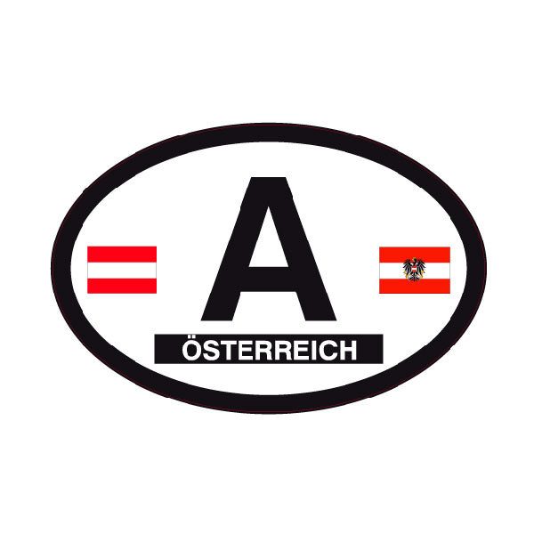Adesivi per Auto e Moto: Austria ovale