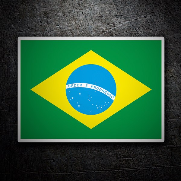 Adesivi per Auto e Moto: Bandiera Brasile