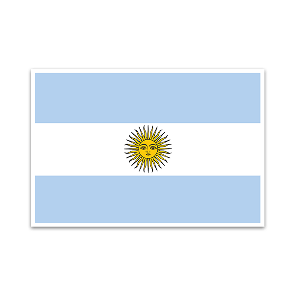 Adesivi per Auto e Moto: Bandiera Argentina