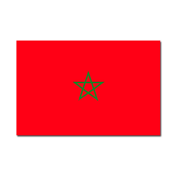 Adesivi per Auto e Moto: Bandiera Marocco