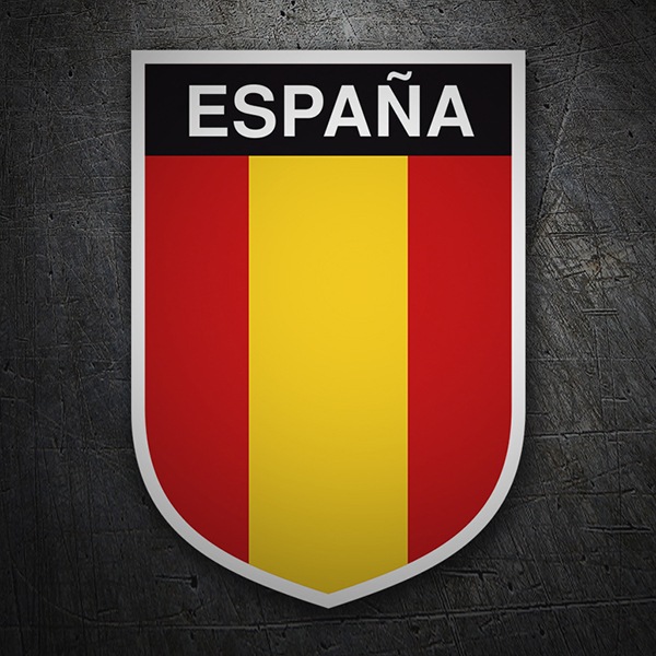 Adesivi per Auto e Moto: Bandiera della Spagna verticale