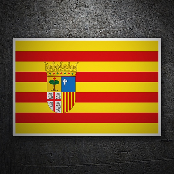 Adesivi per Auto e Moto: Bandiera Aragona