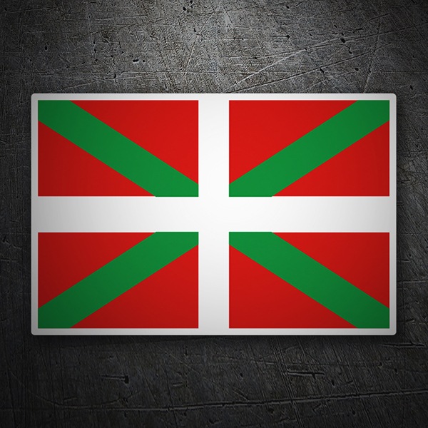 Adesivi per Auto e Moto: Bandiera Euskadi