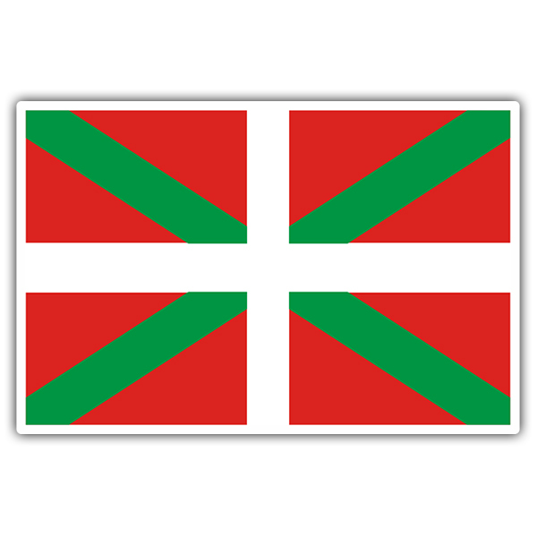 Adesivi per Auto e Moto: Bandiera Euskadi