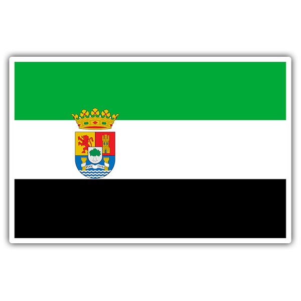 Adesivi per Auto e Moto: Bandiera Extremadura