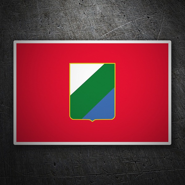 Adesivi per Auto e Moto: Bandiera Abruzzo 1