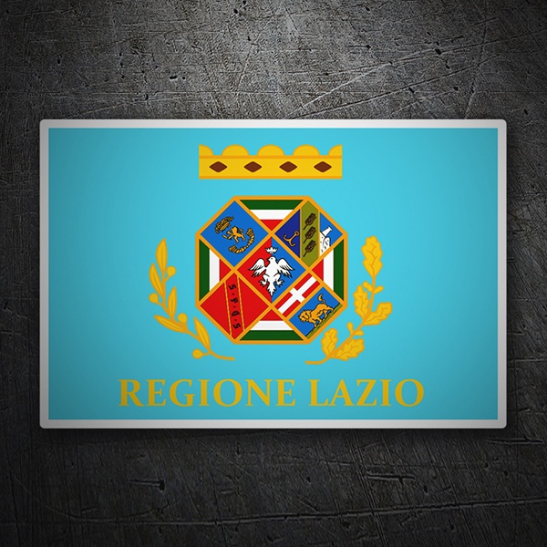 Adesivi per Auto e Moto: Bandiera Lazio 1