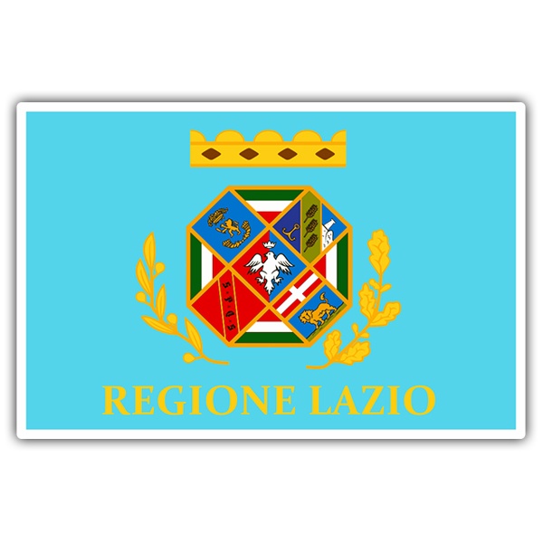 Adesivi per Auto e Moto: Bandiera Lazio