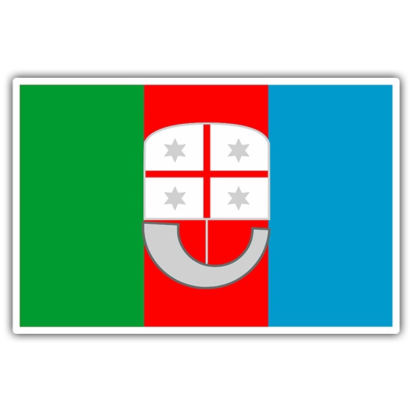 Adesivi per Auto e Moto: Bandiera Liguria