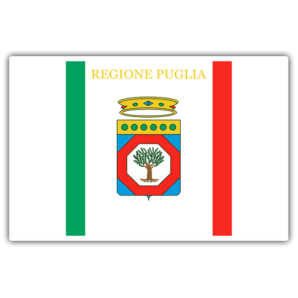 Adesivi per Auto e Moto: Bandiera Puglia