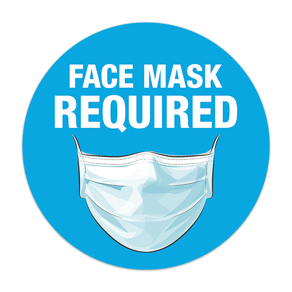Adesivi per Auto e Moto: Protezione covid19 uso della maschera obbligatorio