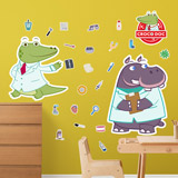 Adesivi per Bambini: Kit Croco Doc e Hippo Crat  3