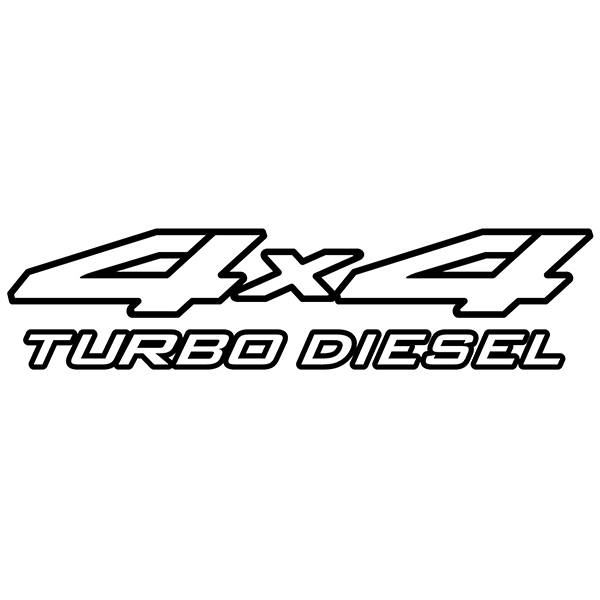 Adesivi per Auto e Moto: 4x4 turbo diesel