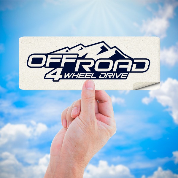 Adesivi per Auto e Moto: 4x4 Trazione a 4 Ruote