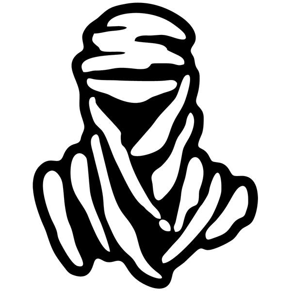 Adesivi per Auto e Moto: Silhouette Umana con Tela Astratta