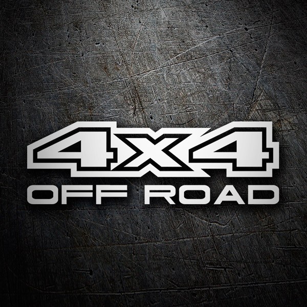 Adesivi per Auto e Moto: 4x4 Off Road con Tipografia Racing