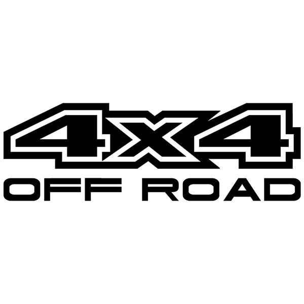 Adesivi per Auto e Moto: 4x4 Off Road con Tipografia Racing