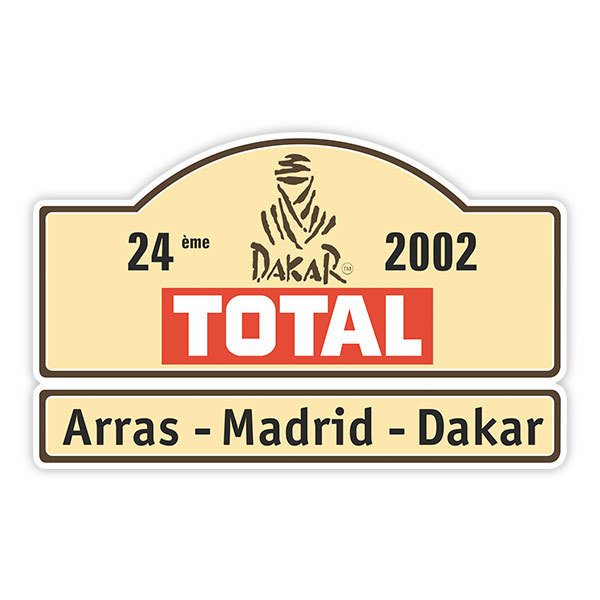 Adesivi per Auto e Moto: DAKAR Total 24