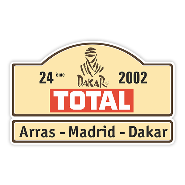 Adesivi per Auto e Moto: DAKAR Total 24