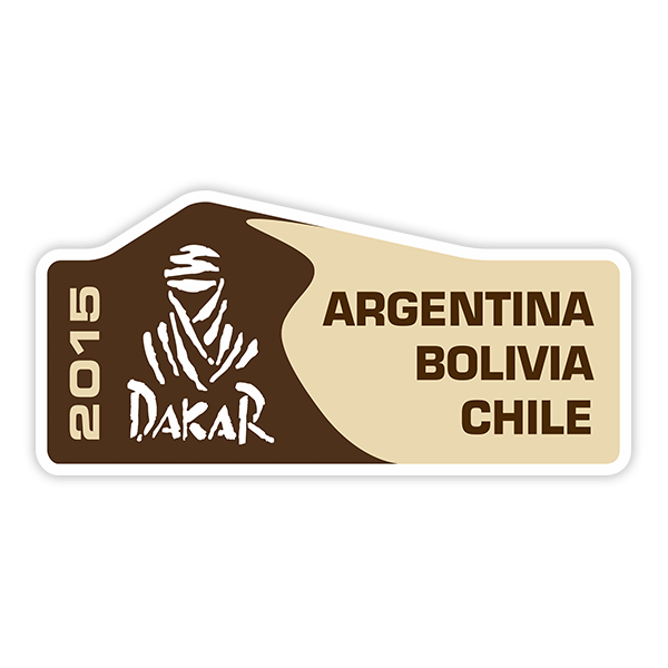 Adesivi per Auto e Moto: Dakar 2015 Argentina Bolivia Chile