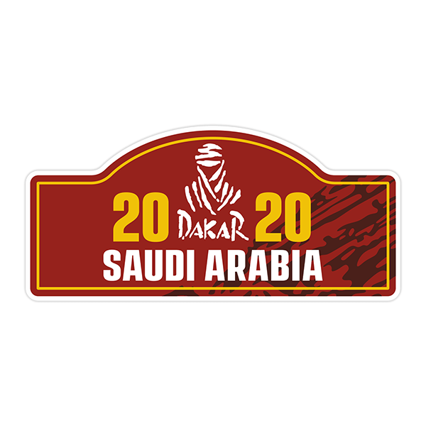 Adesivi per Auto e Moto: 20 DAKAR ARABIA SAUDITA