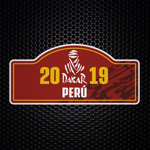 Adesivi per Auto e Moto: Numero 20 DAKAR 2019 PER&Uacute;